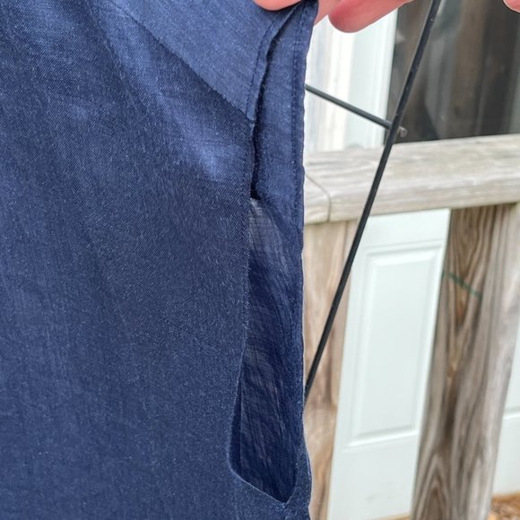 Lafayette 148 New York - 1x Sheer Blue Button Down Shell - Picture 7 of 9